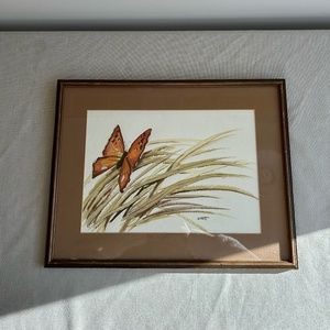 Vintage Watercolour Art | Butterfly | Painting